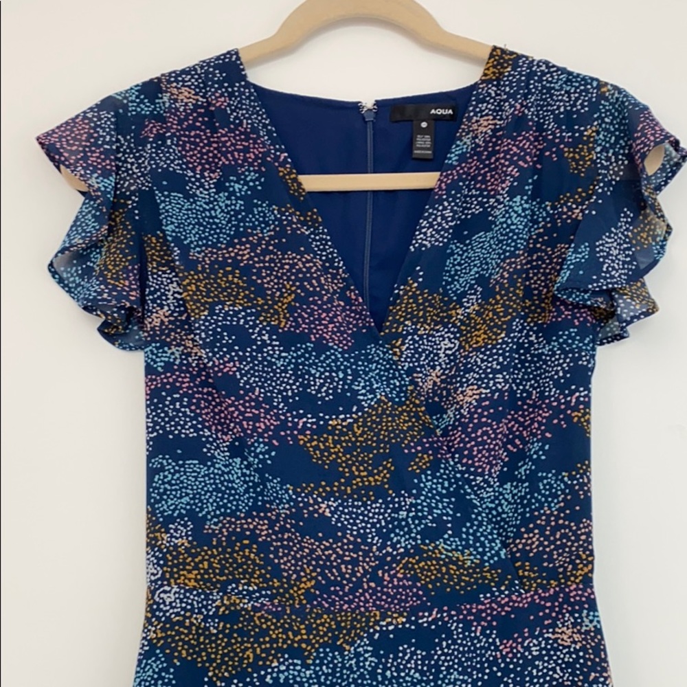 Aqua Bloomingdales blue dress